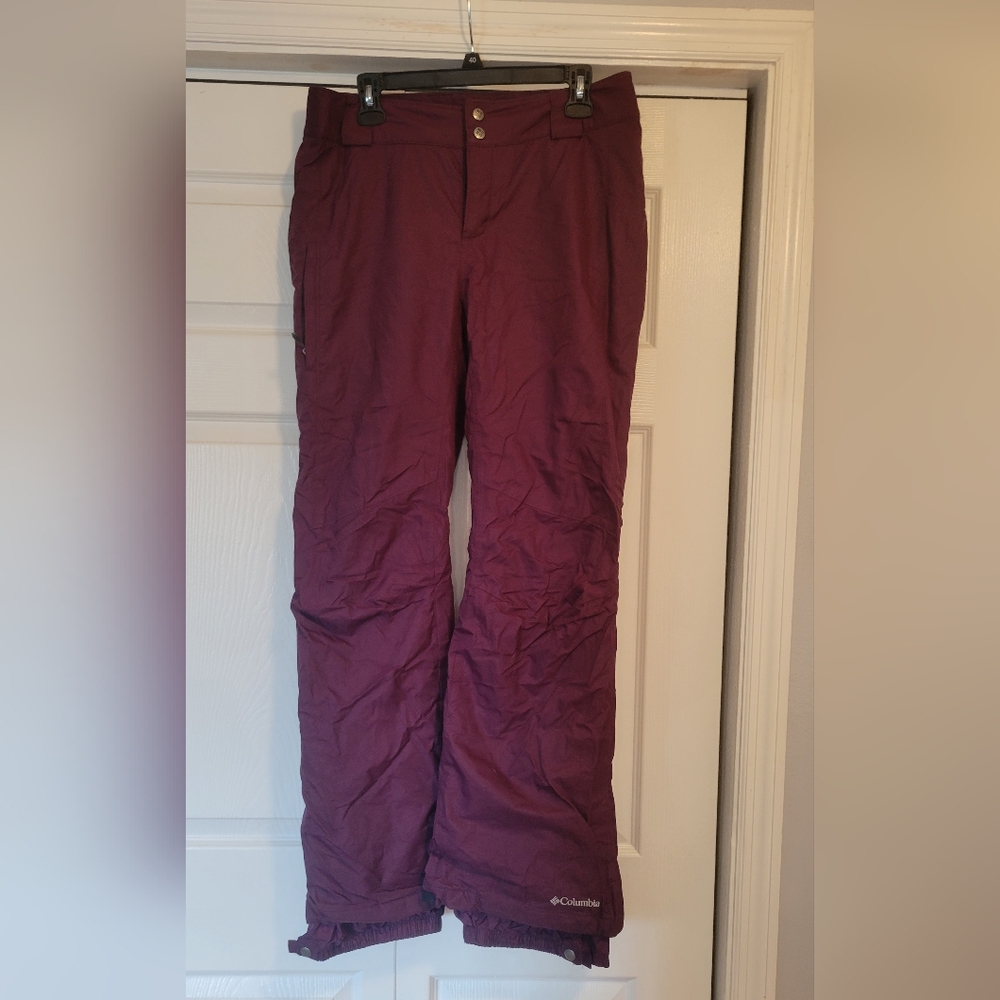 Columbia Women's Purple Snow Pants Omni Heat